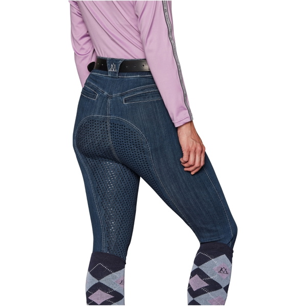 Mountain Horse Womens Dream Denim Full Seat Riding Breeches 05357 - Denim Blue